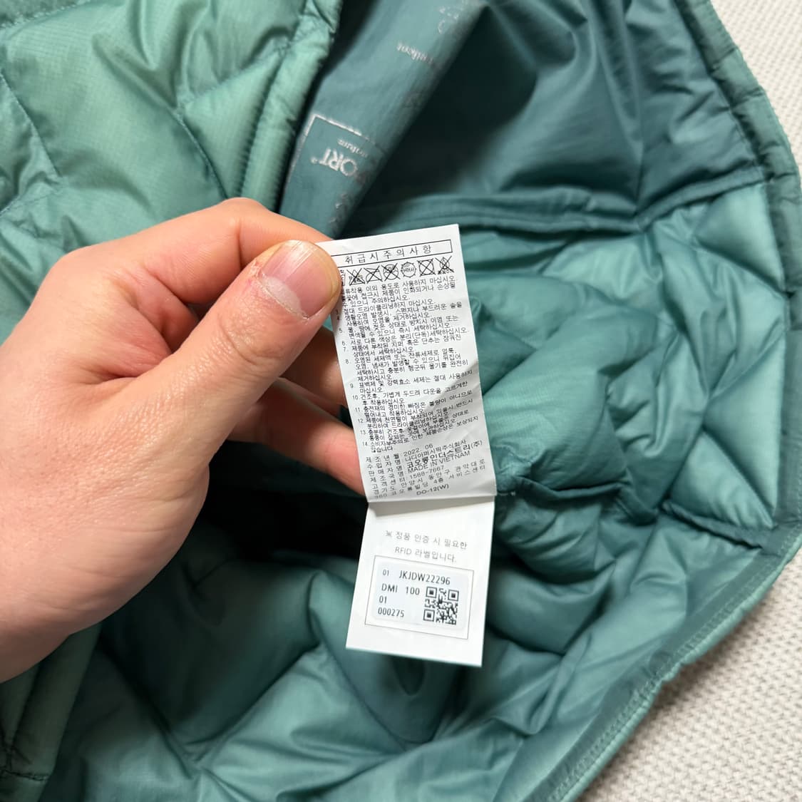 코오롱 스포츠 퀄팅 경량패딩 상품이미지4