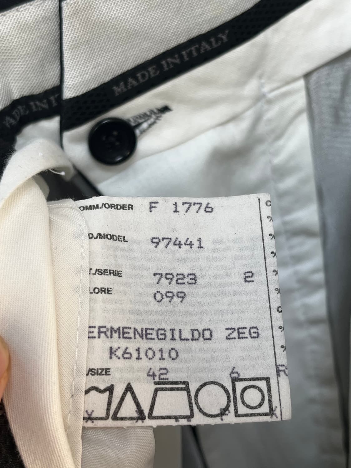 Ermenegildo Zegna 제냐 핀 스트라이프 트라우저 상품이미지4