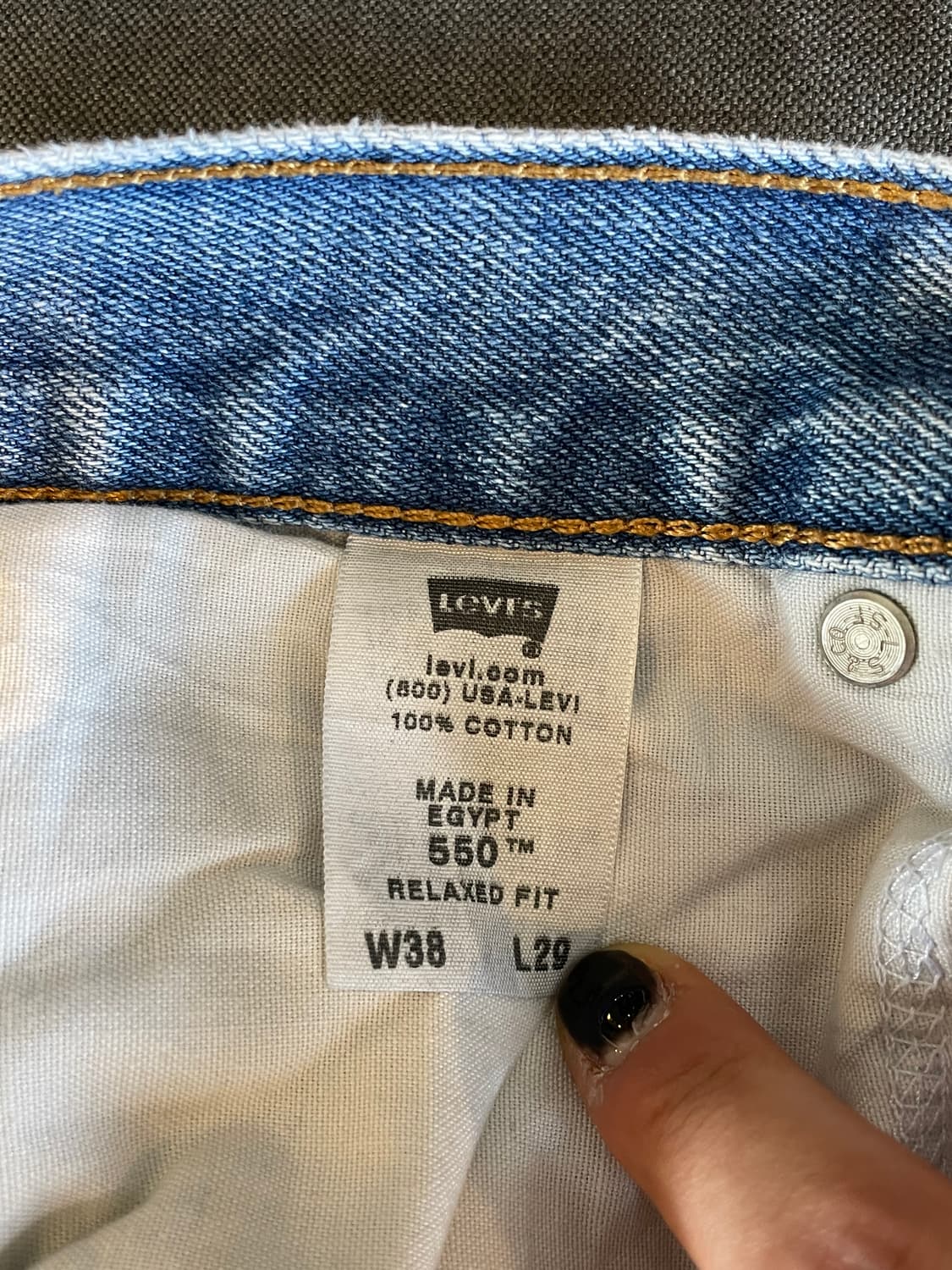 리바이스 550 데님 팬츠 상품이미지3