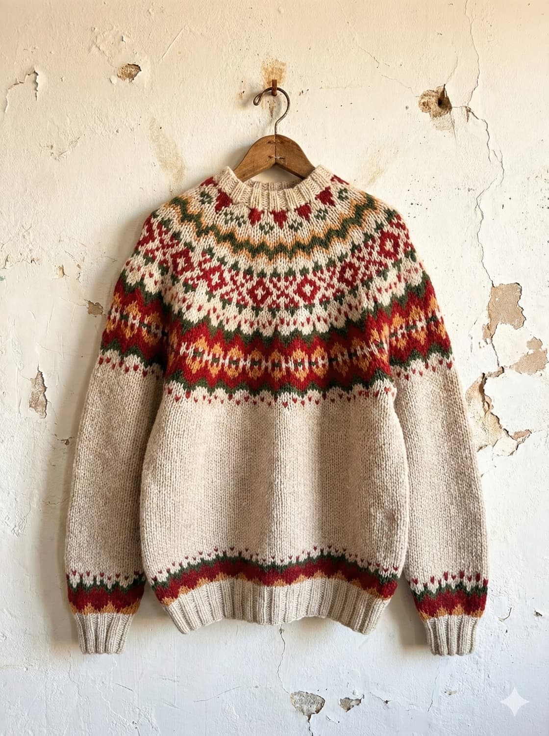 드롭숄더핏 노르딕 울스웨터 상품이미지1