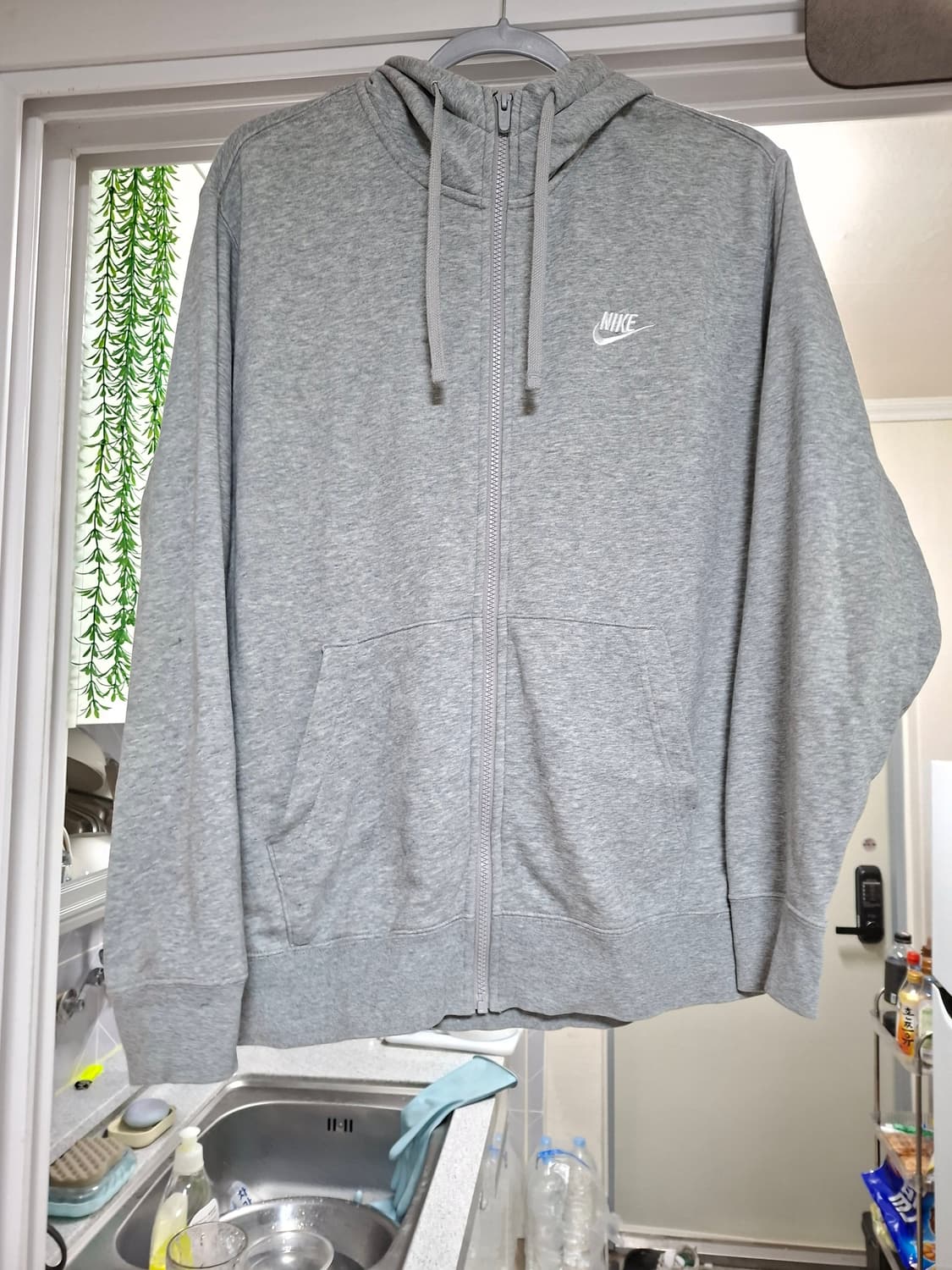 나이키 후드집업 그레이 XL 상품이미지1