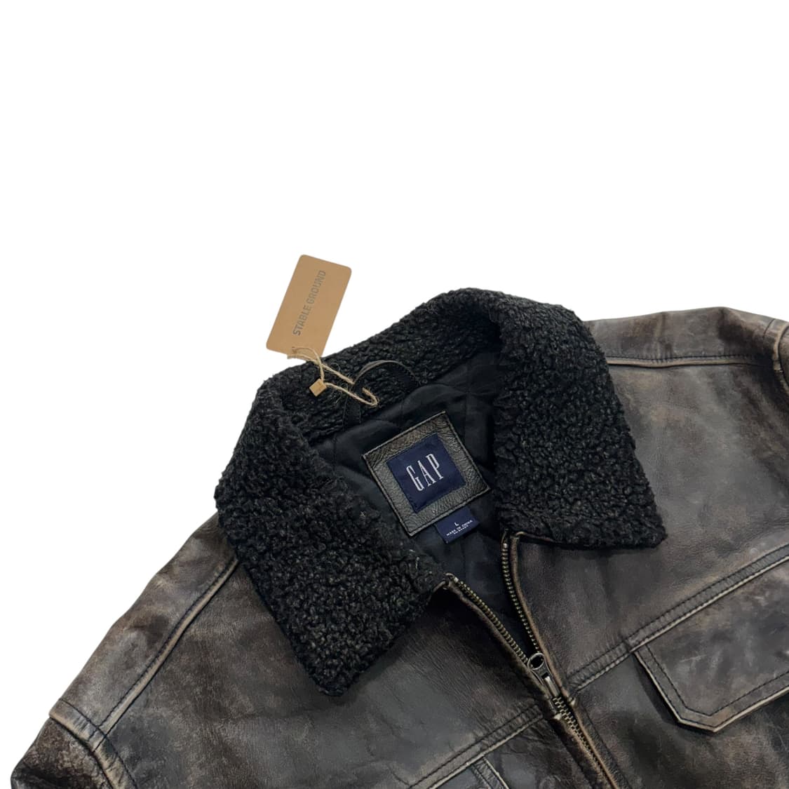 [105] 90~00's 올드갭 레더 자켓 가죽자켓 상품이미지3