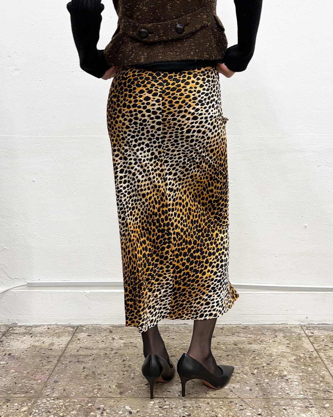 돌체앤가바나 2002S/S 레오파드 패턴 비스코스 스커트 상품이미지2