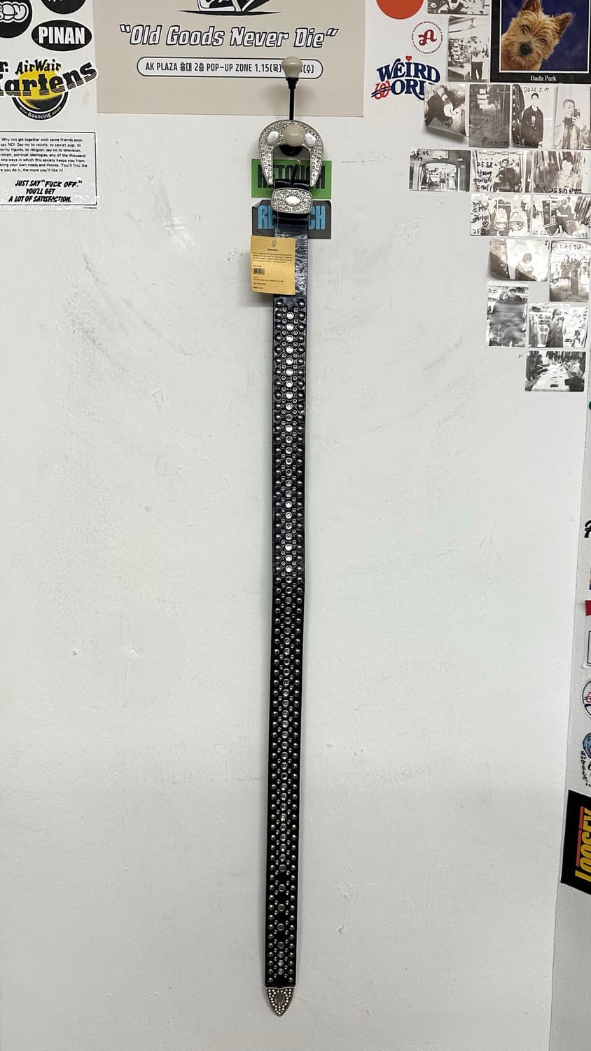 Made in USA 웨스턴 레더 벨트 상품이미지9