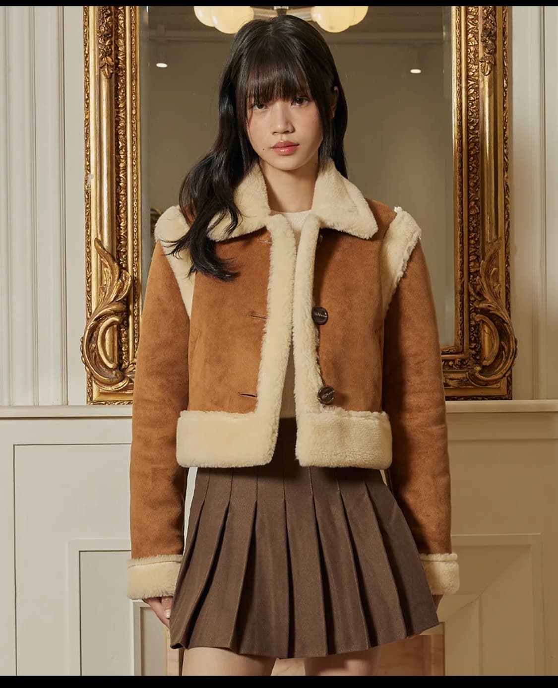 아이토브서울 바시티 무스탕 블랙 상품이미지1