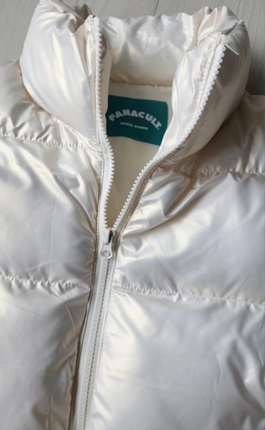 무신사 파르티멘토  글로시 펄 숏 패딩 상품이미지2