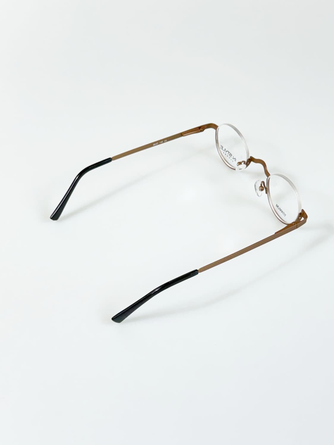 IN STYLE 언더림 보스턴 라운드 티타늄 빈티지 안경 상품이미지4