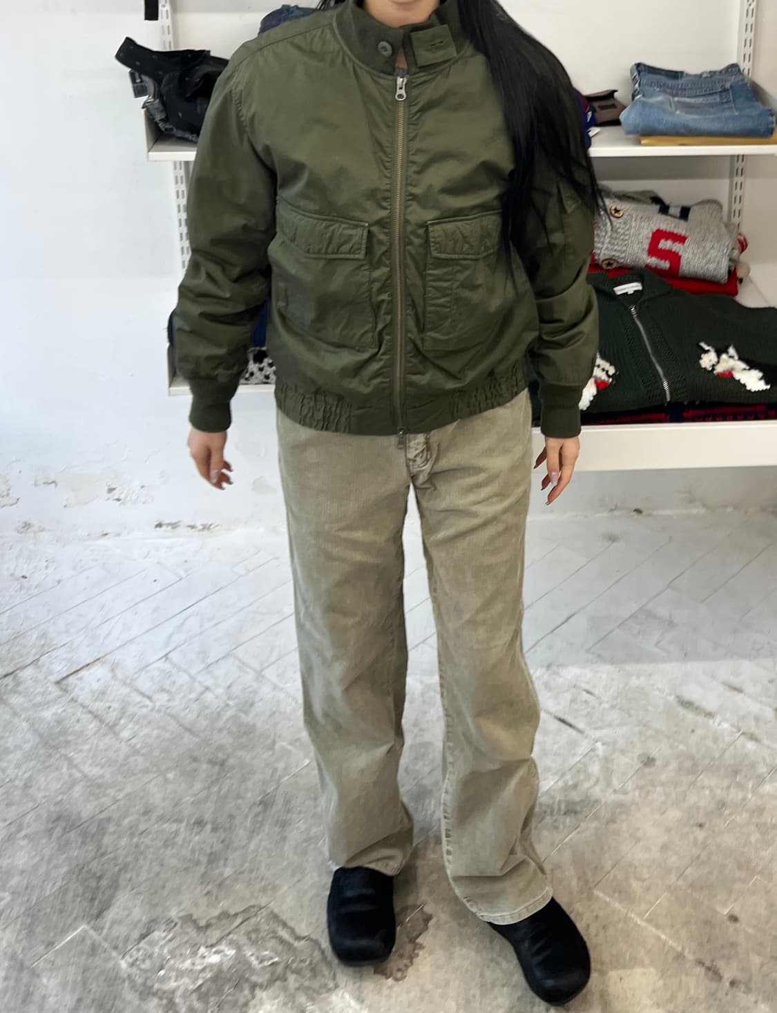 BEAMS BOY 빔즈보이 밀리터리 블루종 상품이미지5