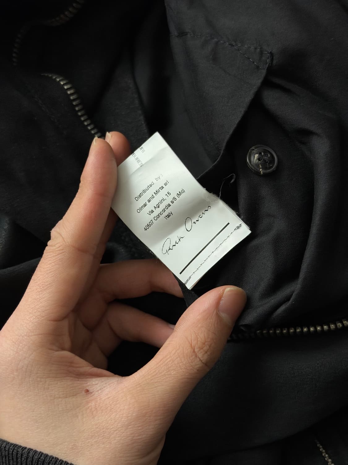 릭오웬스 하이넥 램스킨 자켓 상품이미지7