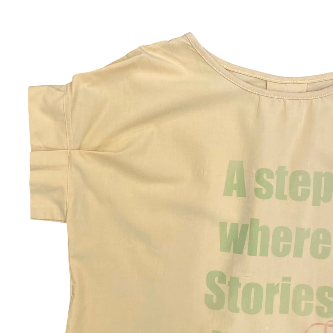 Printed Pintuck Yellow Top  상품이미지4