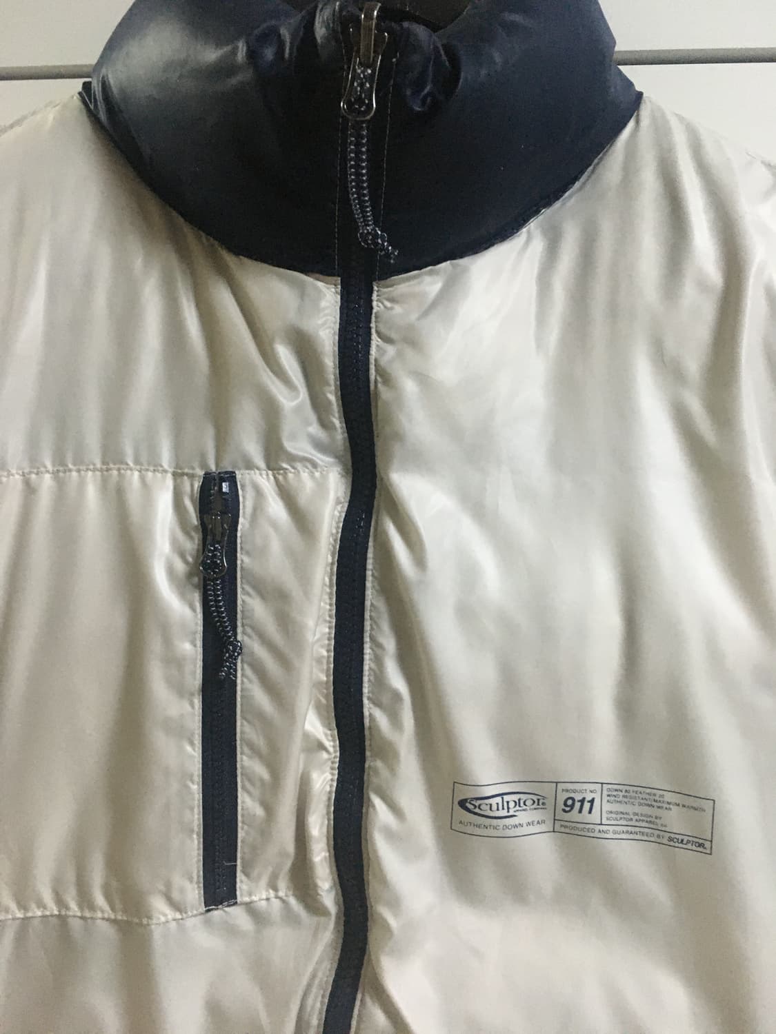 스컬프터 리버시블 패딩 네이비/흰 상품이미지3