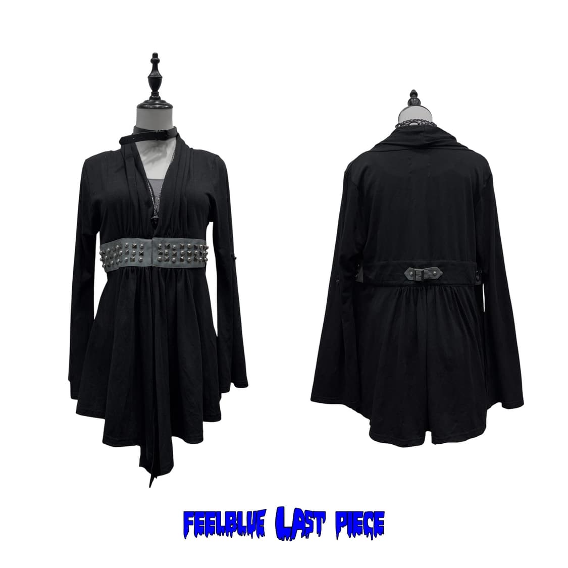 Studded Sleeve Flare Cardigan Jacket 상품이미지5