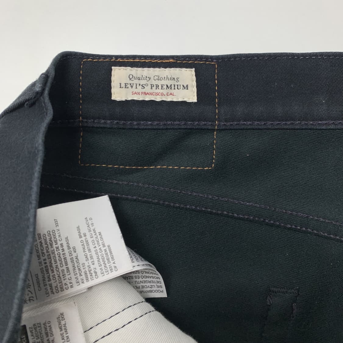 [32/정품] 리바이스511 프리미엄 블랙 남성기모팬츠 상품이미지4