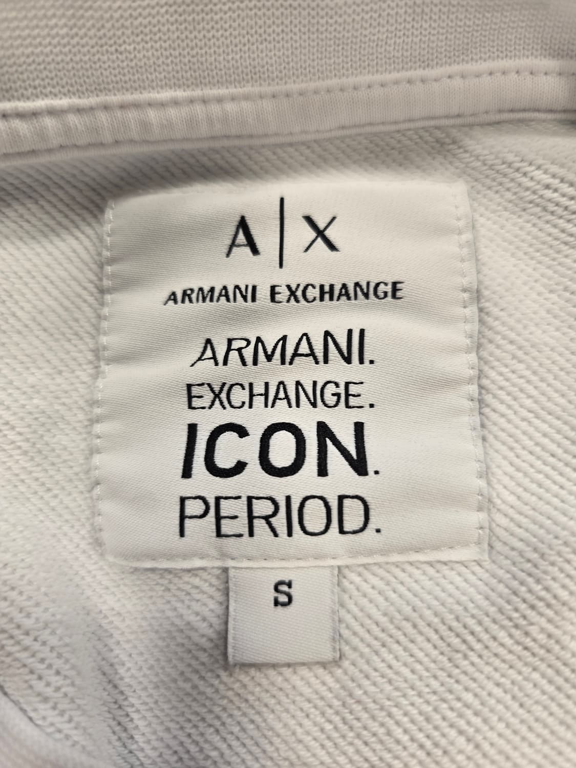 아르마니 익스체인지 화이트 맨투맨 티셔츠 S 상품이미지8