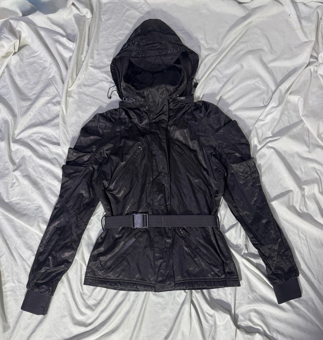 00s 아디다스 스텔라 맥카트니 벨티드 후드 집업 자켓 y2k 상품이미지4