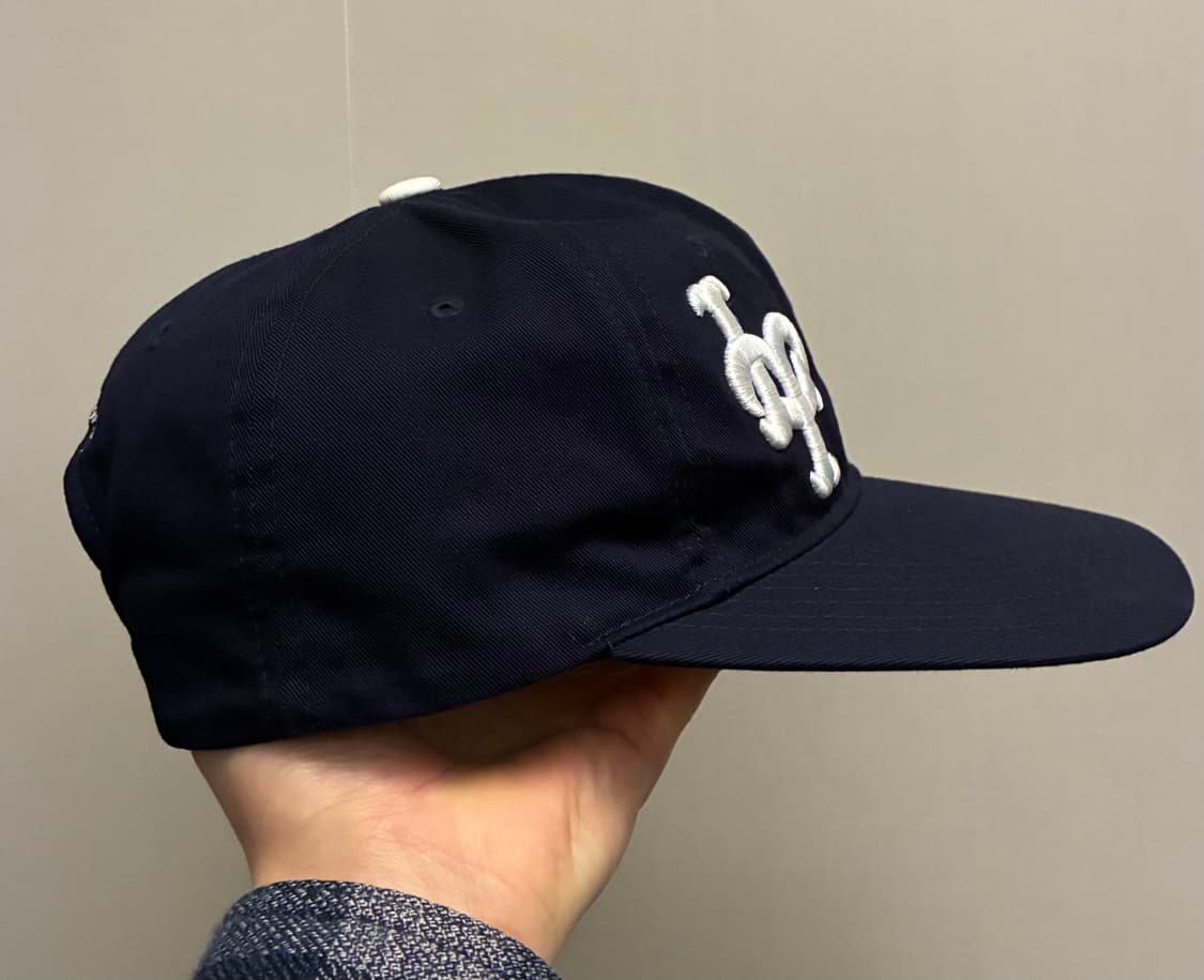 (F)라브로스 LT LB 자수 6패널 볼캡 모자 네이비 상품이미지4