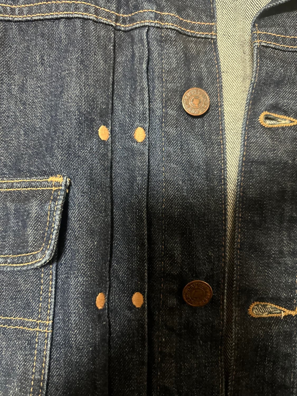 폴로 빈티지신치백 복각데님 청자켓 L 상품이미지6