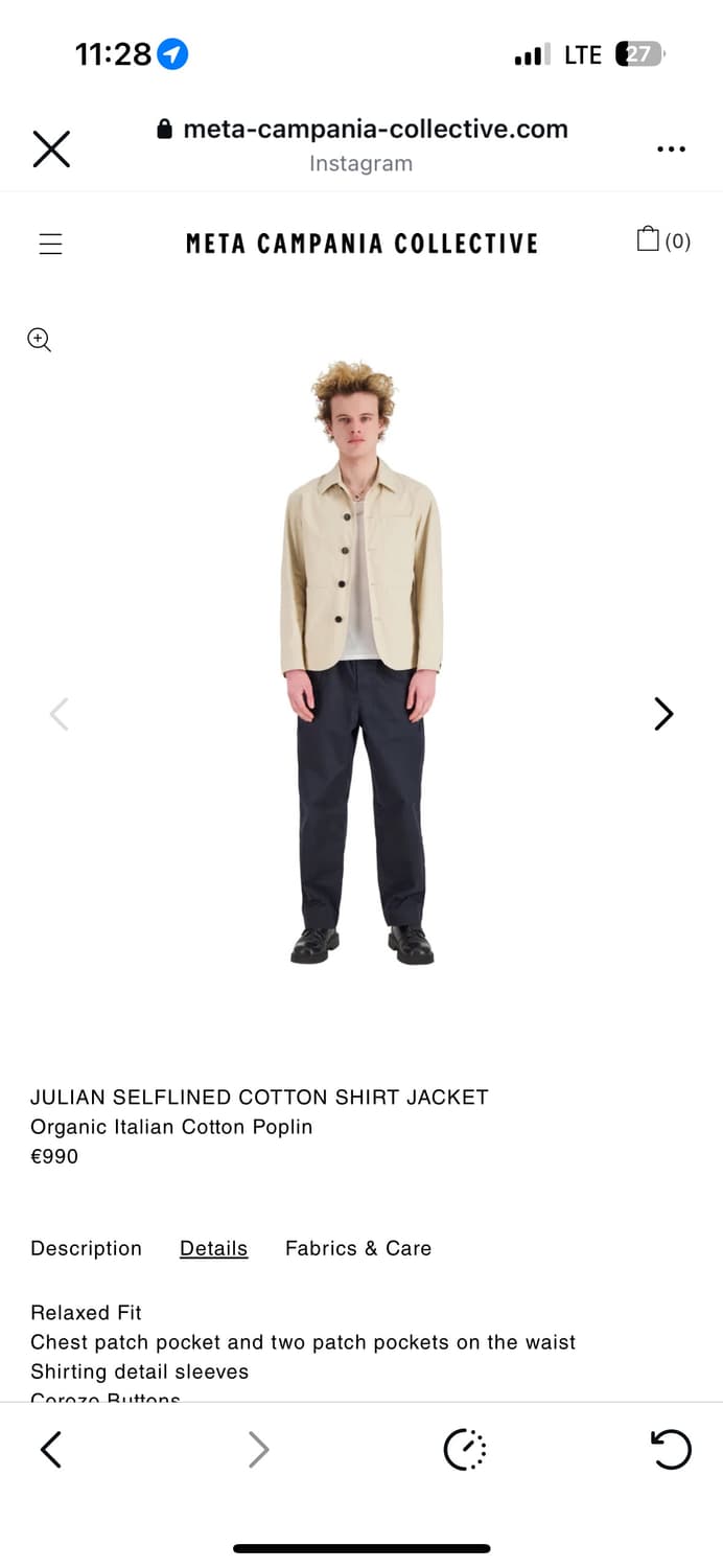 Meta Campania julian jacket L 상품이미지5