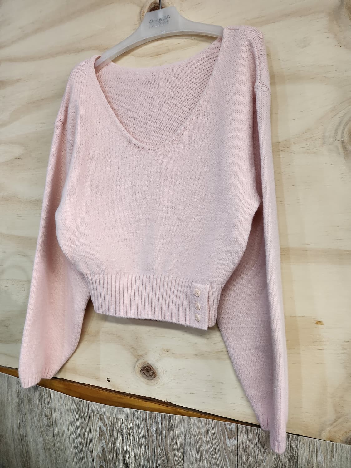 438) 여성 브이넥 니트 상품이미지3