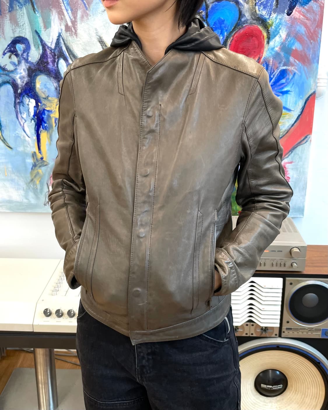 [95] 솔리드옴므 레더 자켓 상품이미지3