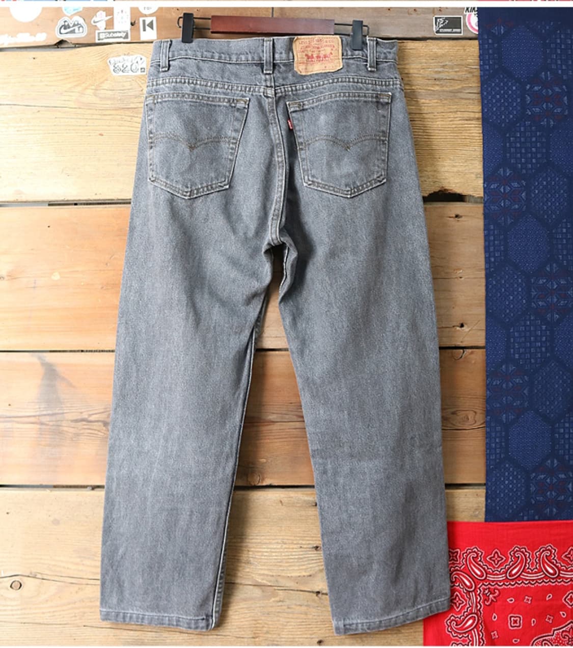 미국산 80~90s levis 리바이스 505 블랙 그레이데님 상품이미지5