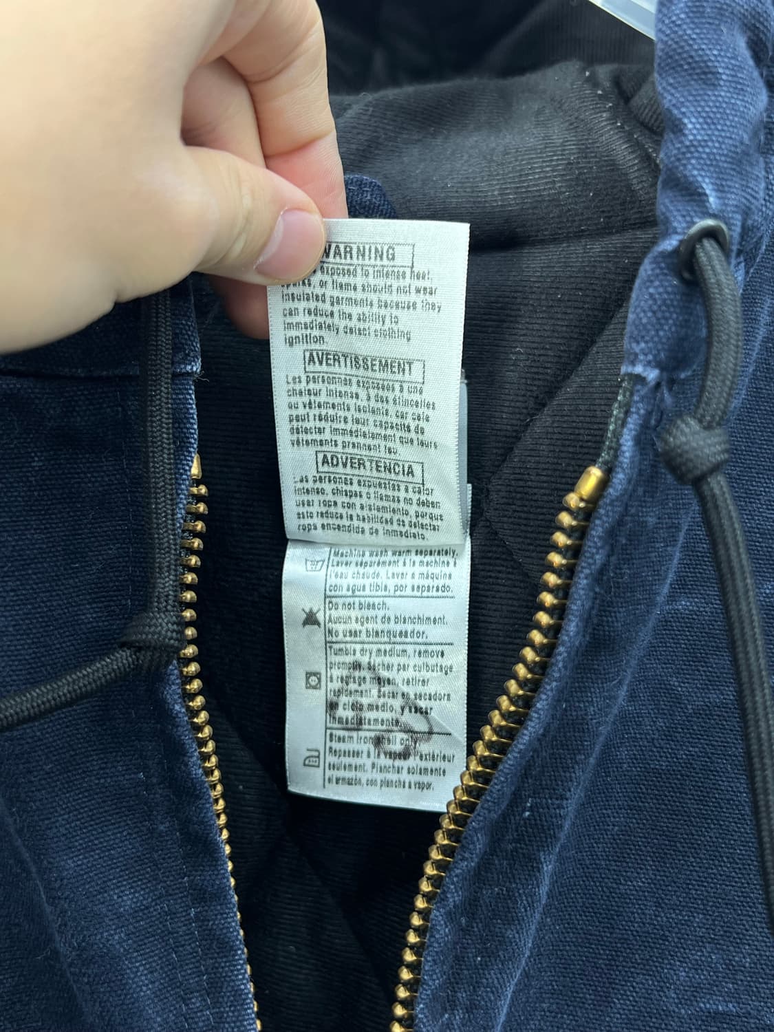 10s) Carhartt J130 MDT (네이비 XL) USA 상품이미지7