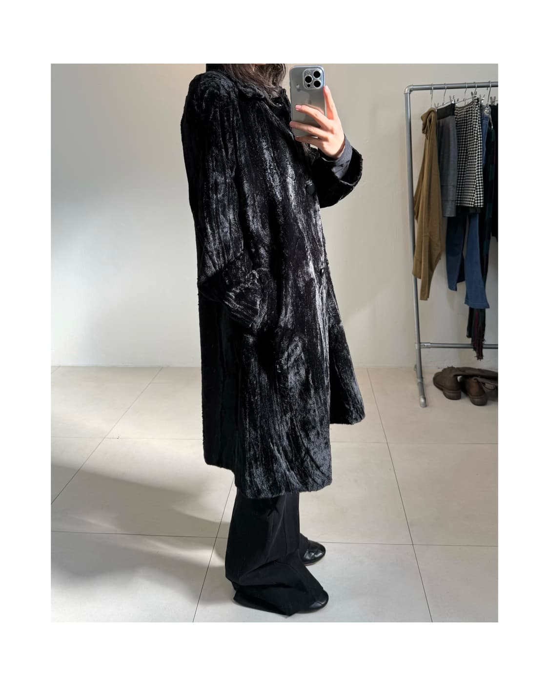 빈티지 벨벳 코트 상품이미지6