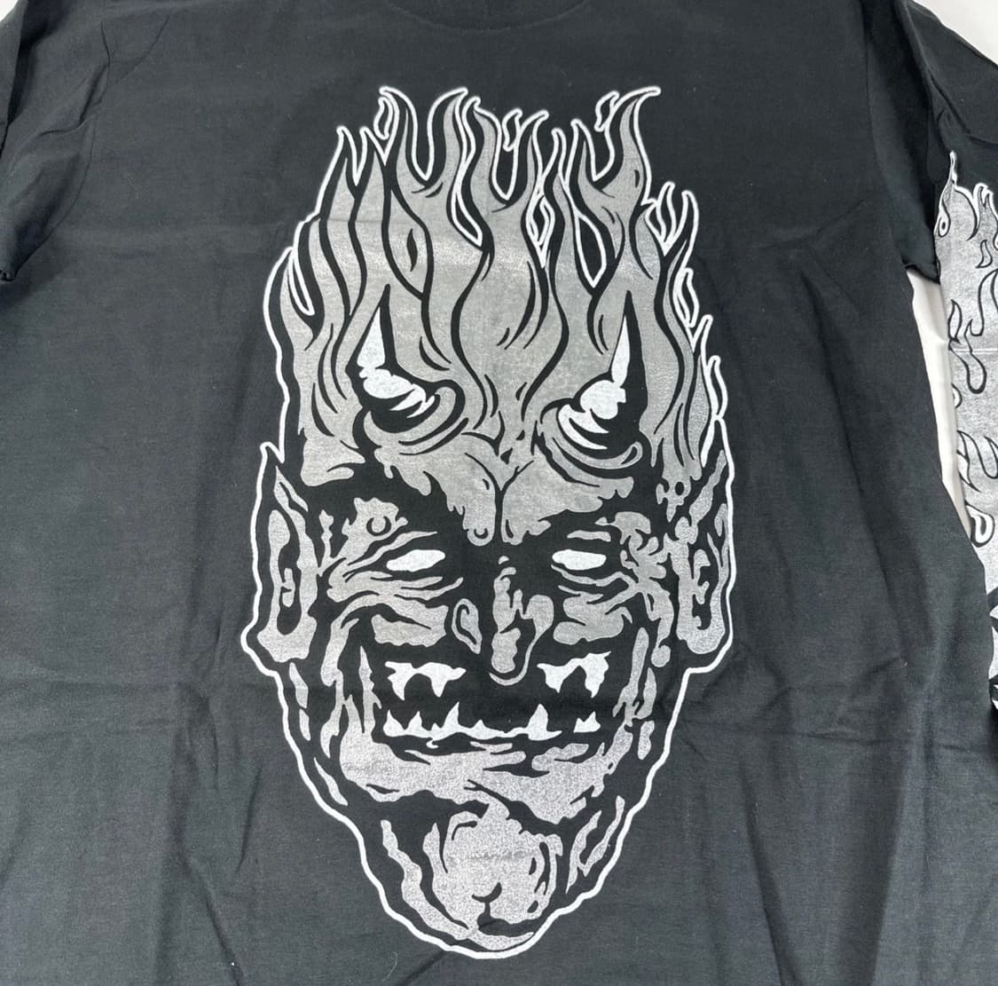 빈티지 화이트좀비 SAY YOU LOVE SATAN 롱슬리브 L 상품이미지3