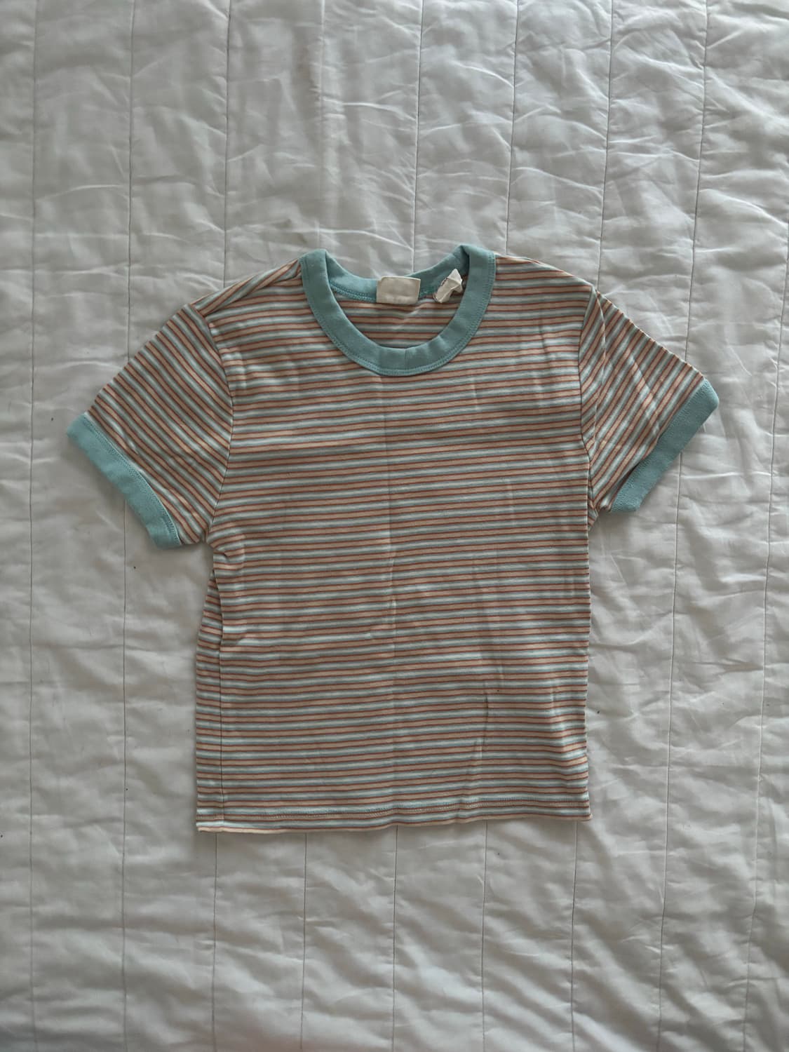 [Levi‘s] 리바이스 스트라이프 세미크롭 티셔츠 상품이미지2