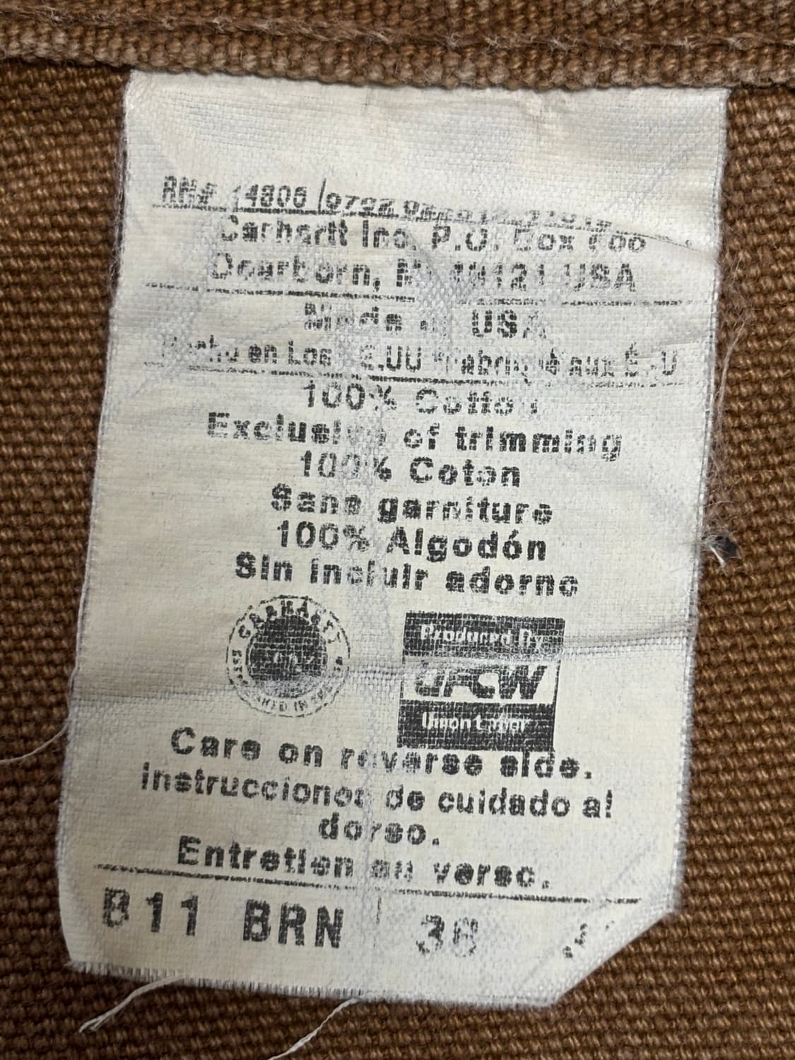 칼하트B11 38X32 상품이미지3