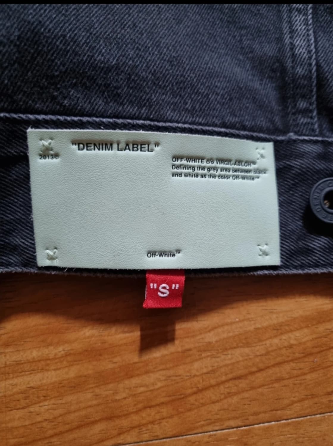 오프화이트.파이어테이프.데님자켓 상품이미지5