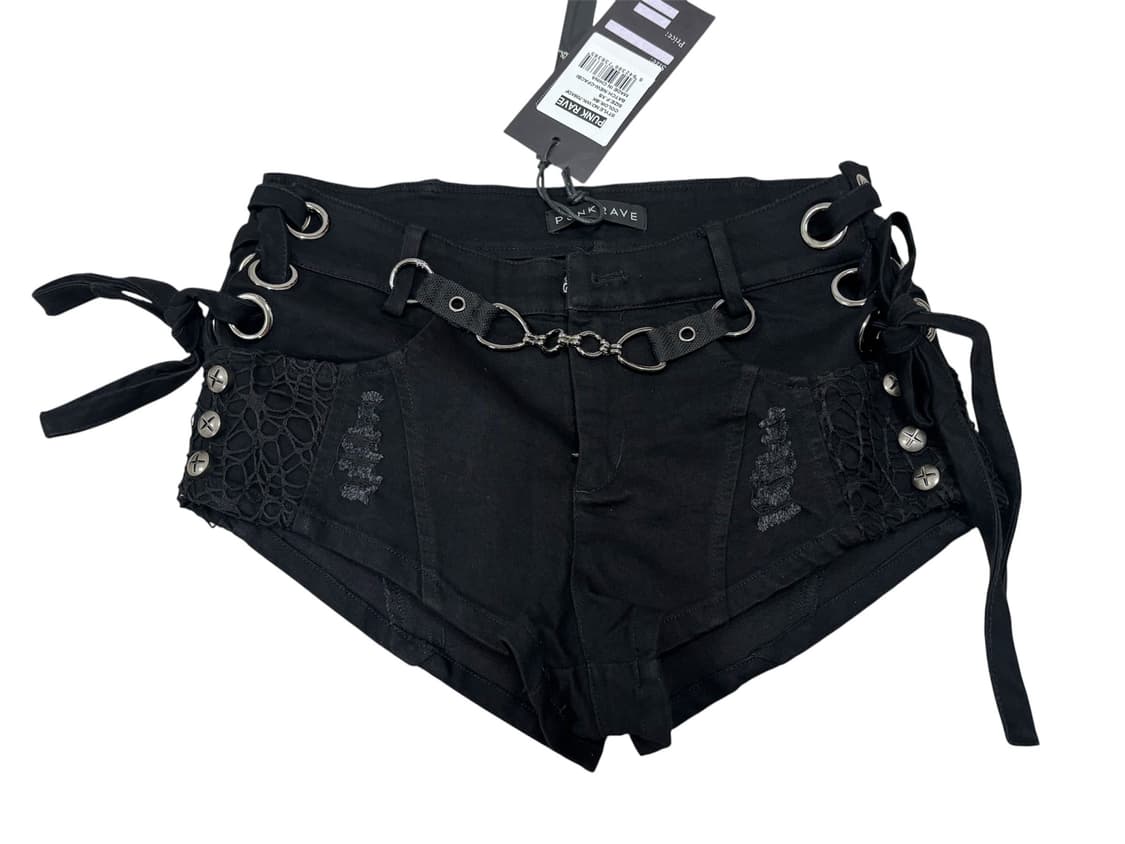 PUNK RAVE  펑크레이브 숏 팬츠 고스펑크 펑크 락시크 상품이미지1