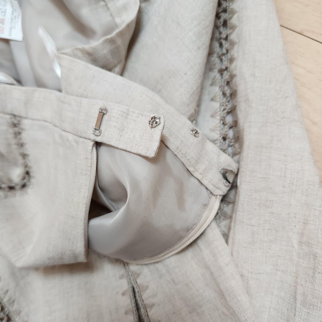 모리 무드 린넨 롱스커트 상품이미지4