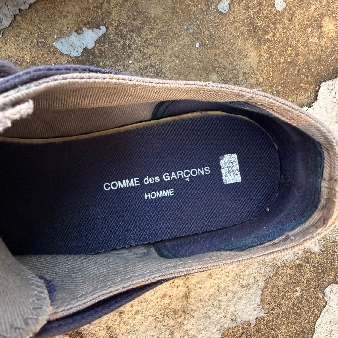 꼼데가르송 옴므 레이어드 스니커즈 상품이미지6