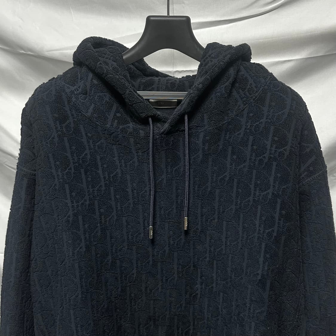 [3XL/새상품급] 디올 오블리크 테리 후드티 블랙 상품이미지2