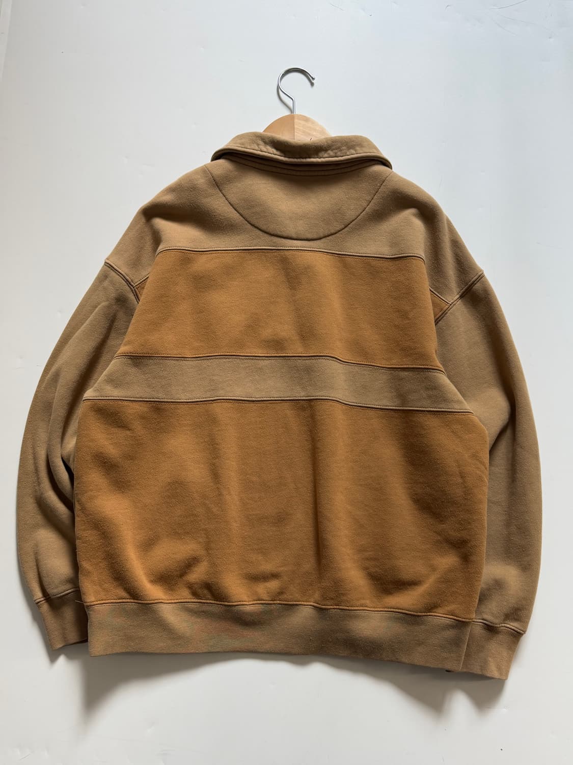 Stussy 스투시 딥베이지 컬러 카라 하프집업 맨투맨 상품이미지4