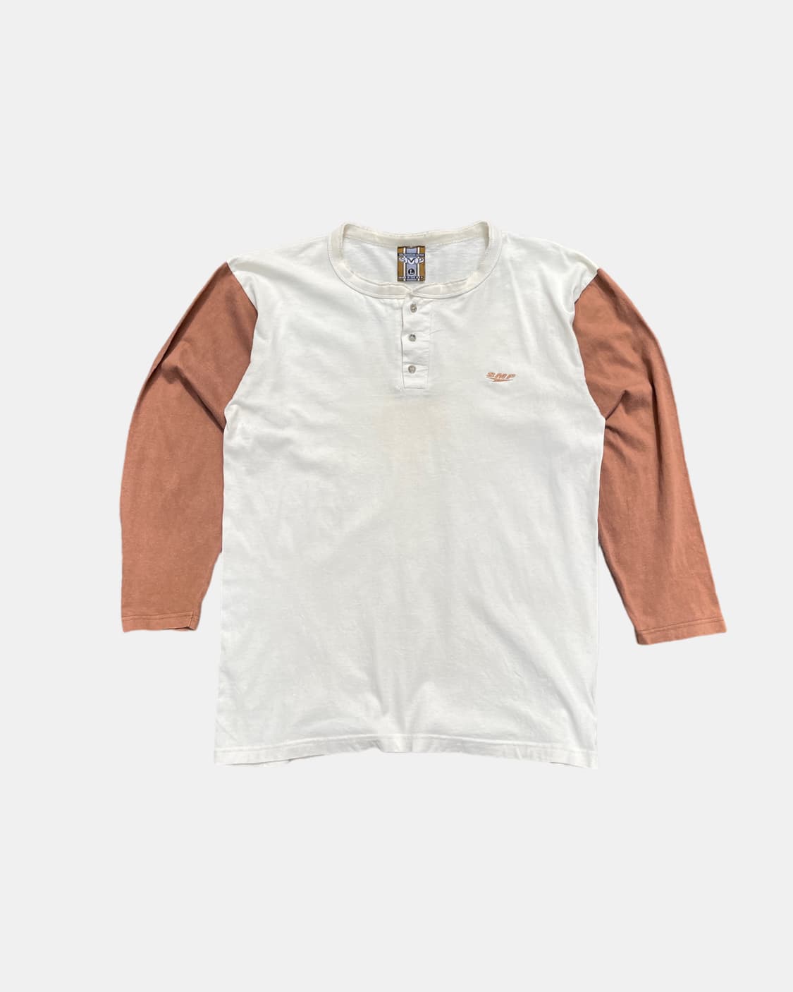 90’s two-tone henley neck tee 상품이미지1