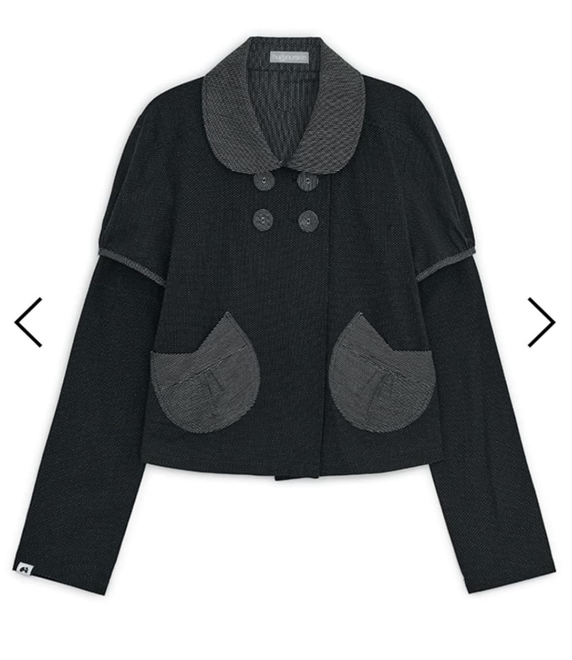 허그유어스킨 Detachable round jacket (Black) 상품이미지1