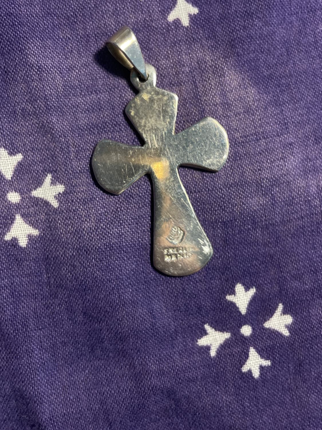 VintageSterling Turquoise Cross Pendant  상품이미지5