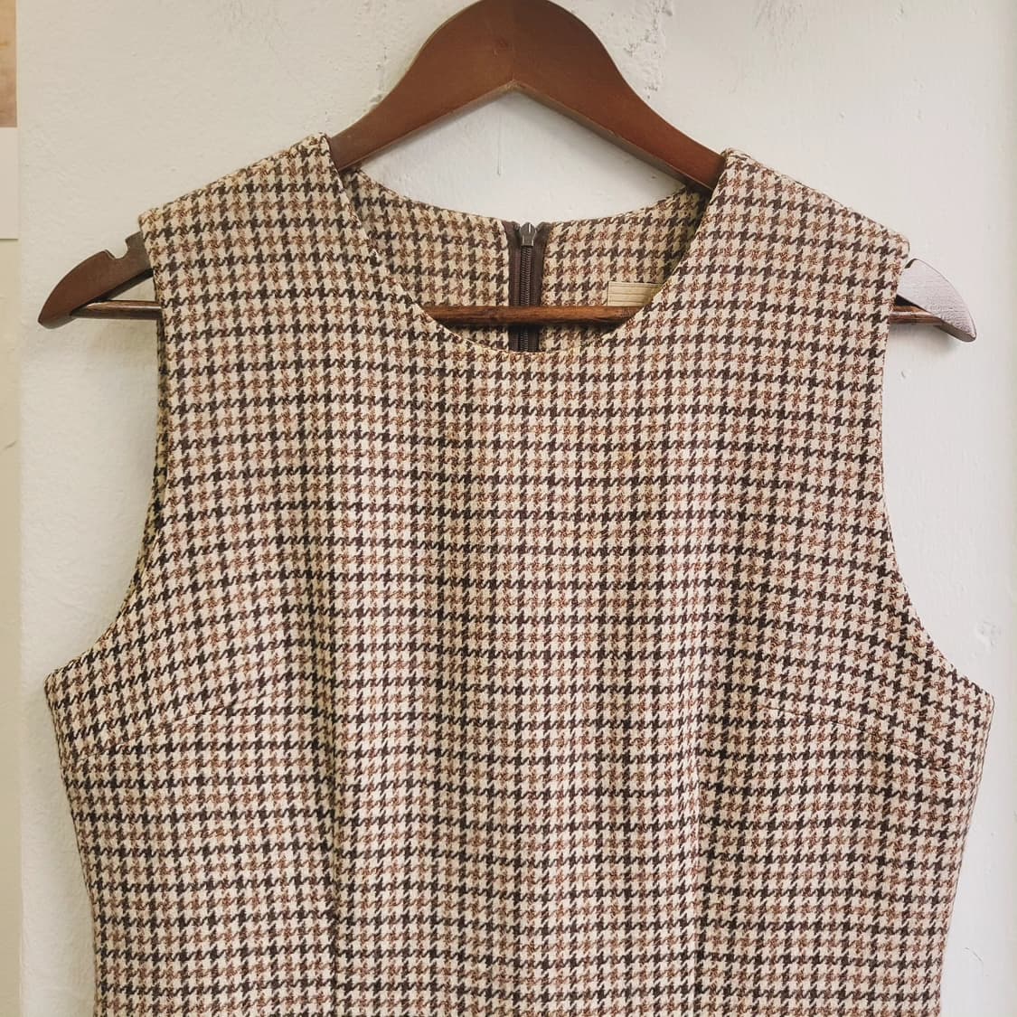 Hacy club 하운드투스체크 모직 원피스 상품이미지3