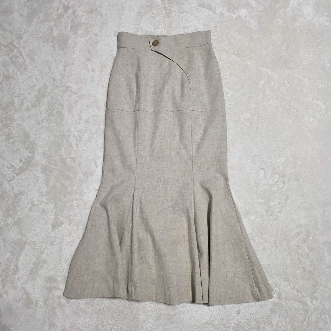 (S)여성 탑드레싱 린넨 머메이드 스커트  상품이미지1