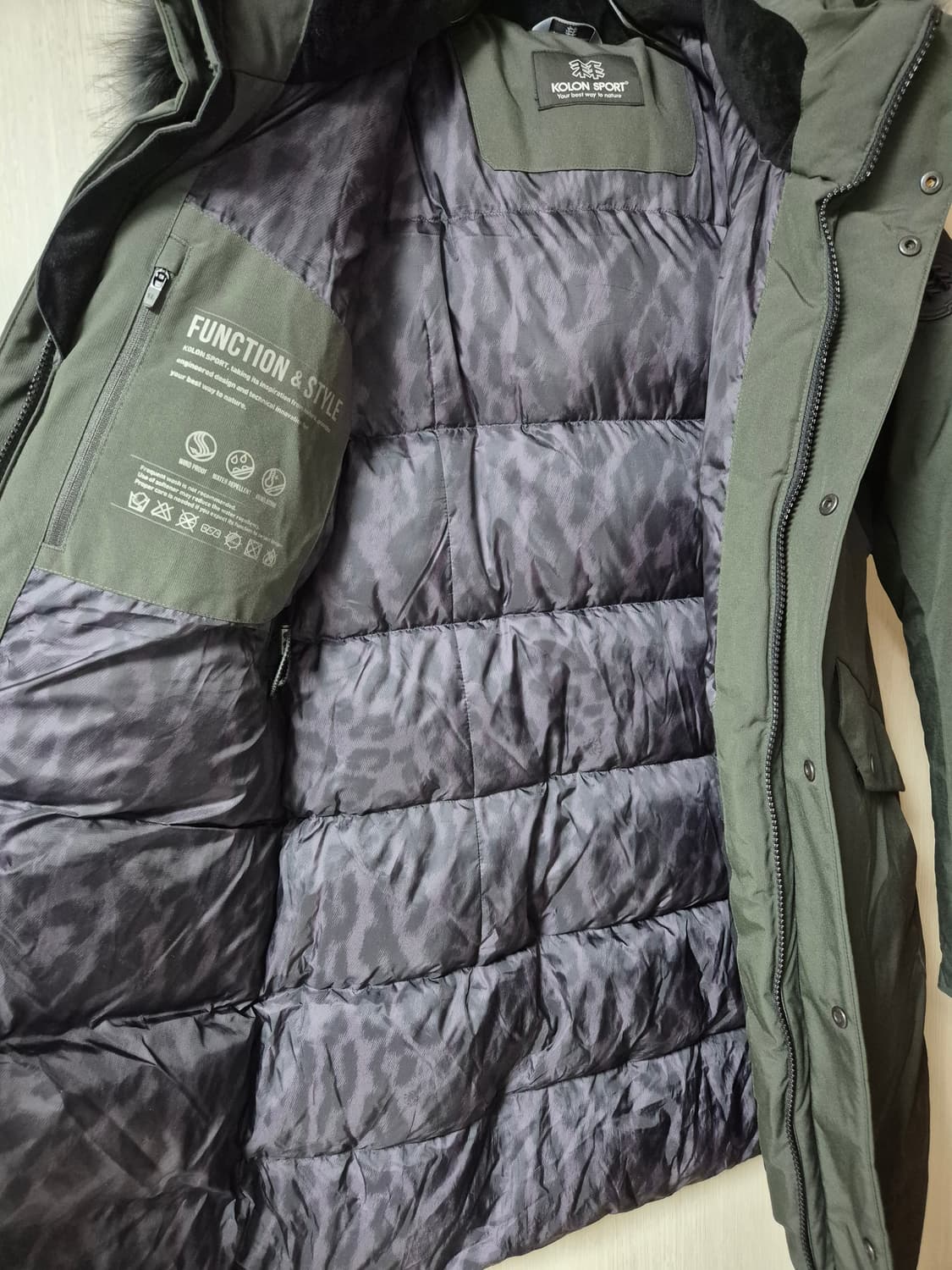 코오롱 안타티카 여성  구스 패딩 90 프리미엄구스 상품이미지5