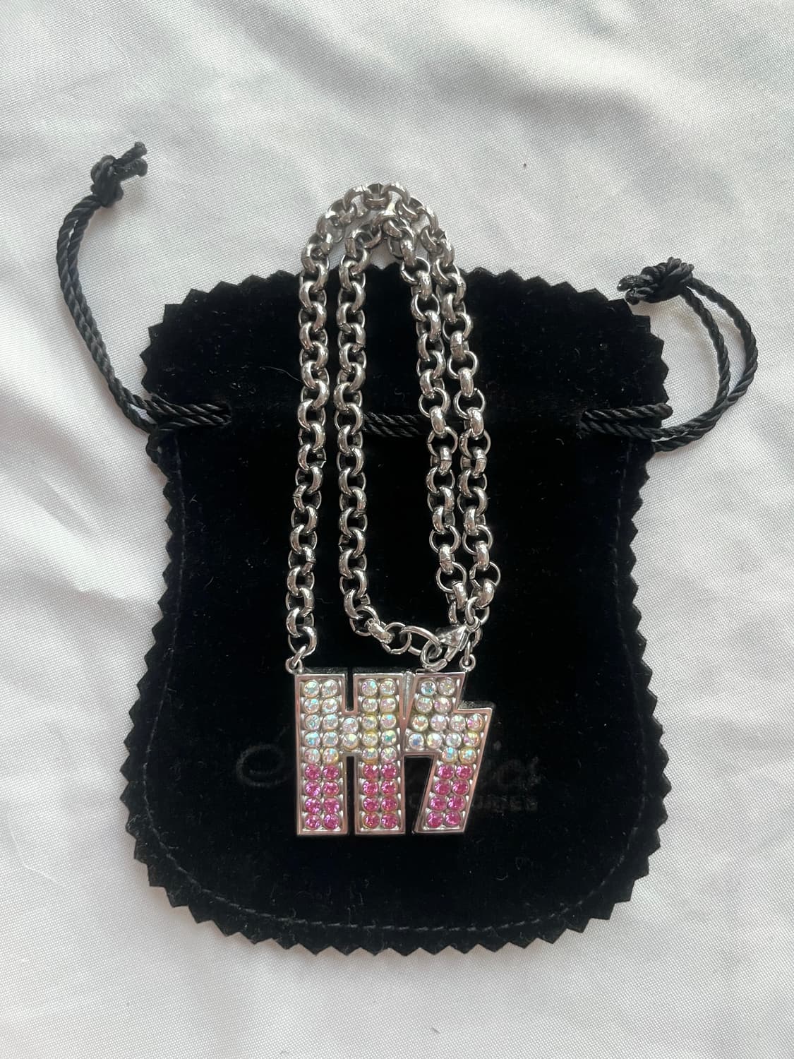 (새상품) 히스테릭 글래머 라인스톤 큐빅 초커 체인 목걸이 상품이미지3