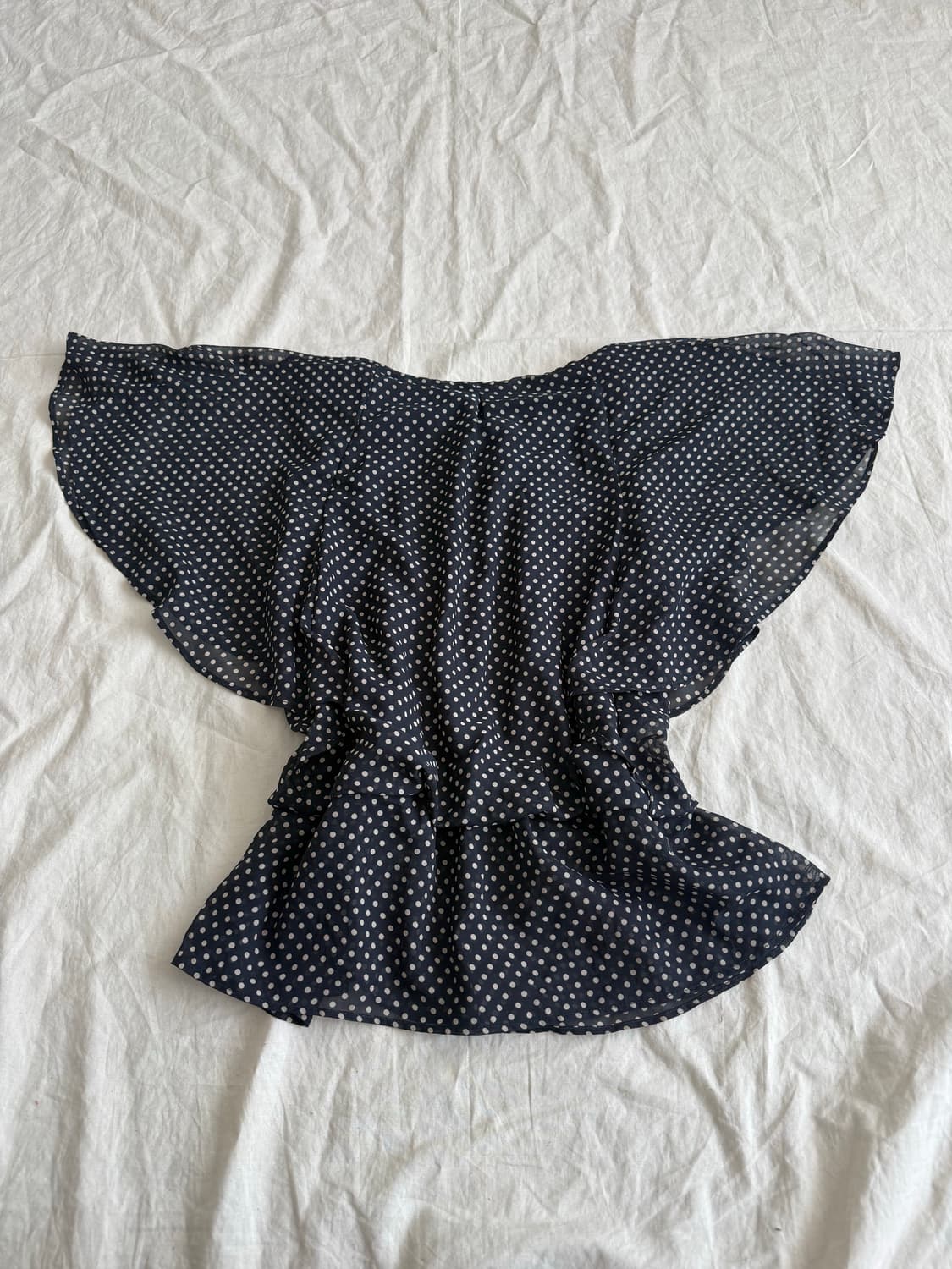 네이비 로걀 갸루 러블리 블라우스 상품이미지4