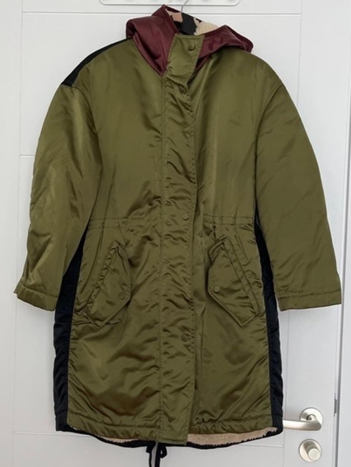 [N21] 넘버21 양털 배색 야상 점퍼 상품이미지1