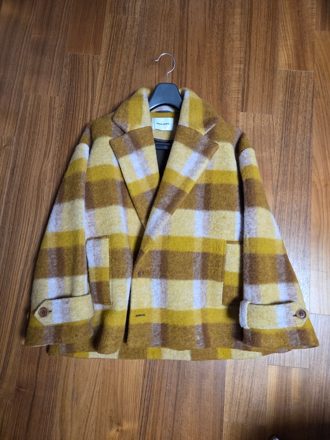 Henrik Vibskov 숏 체크 코트 상품이미지1