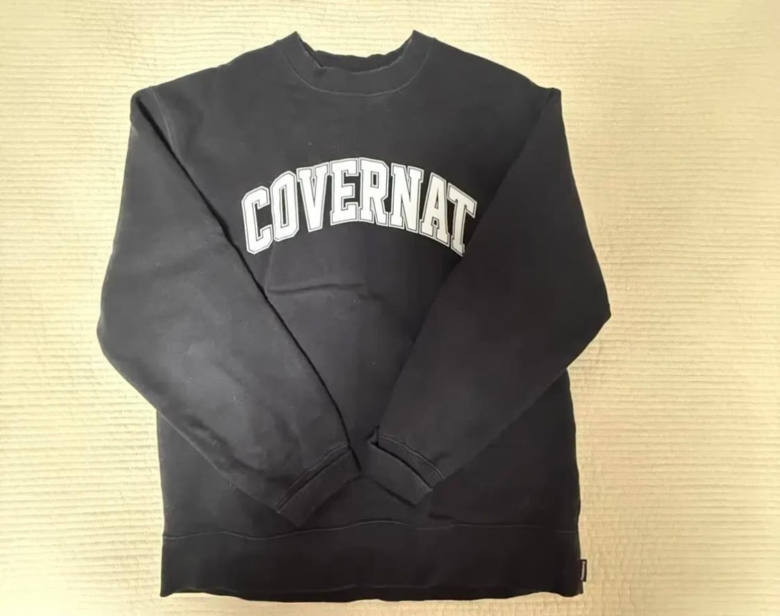 커버낫 맨투맨 아치로고 블랙S 상품이미지2