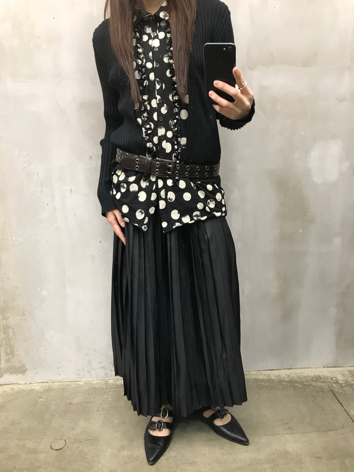 Banding pleated skirt 상품이미지4