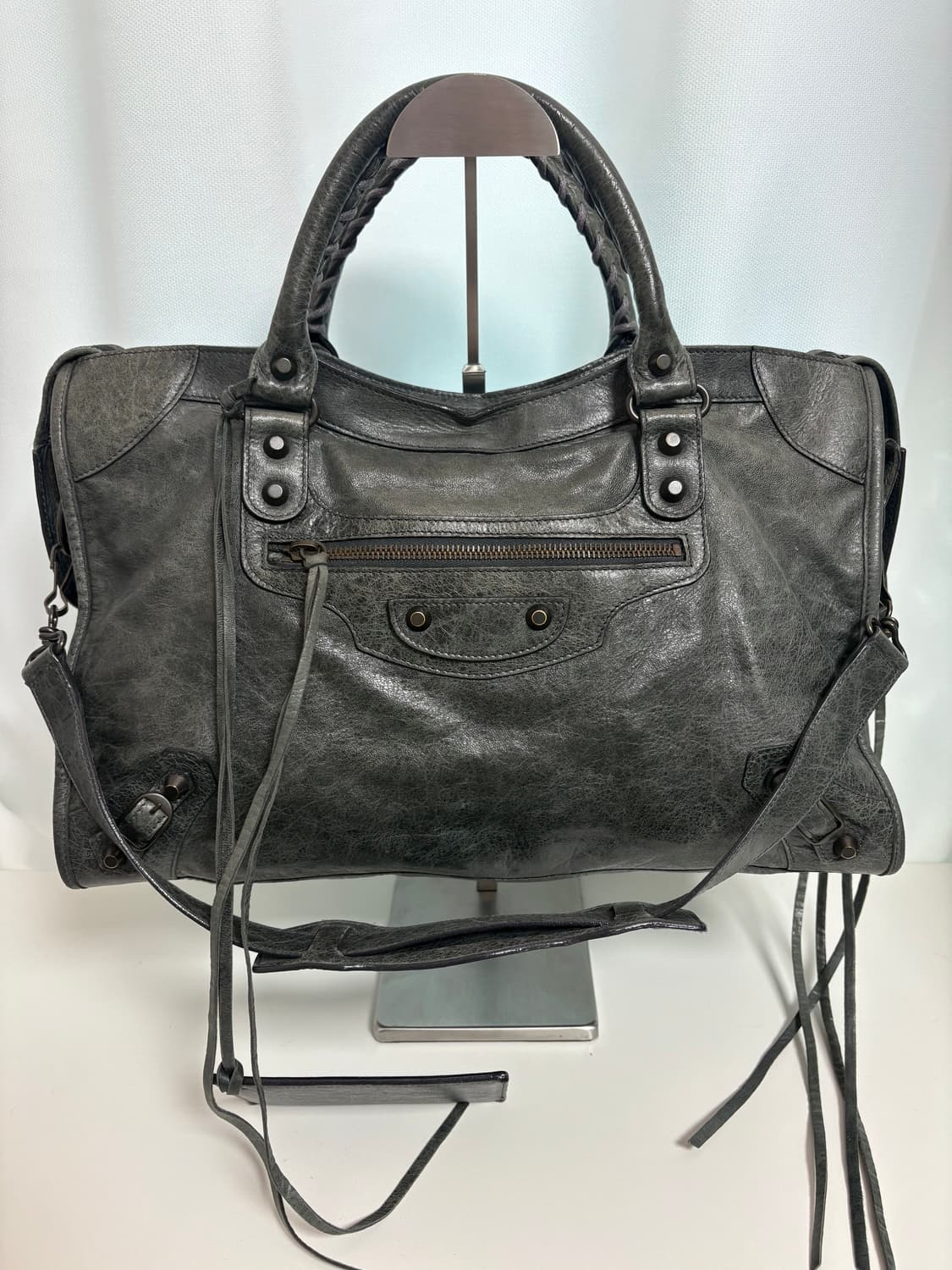 발렌시아가 시티 모터백 그레이 상품이미지1