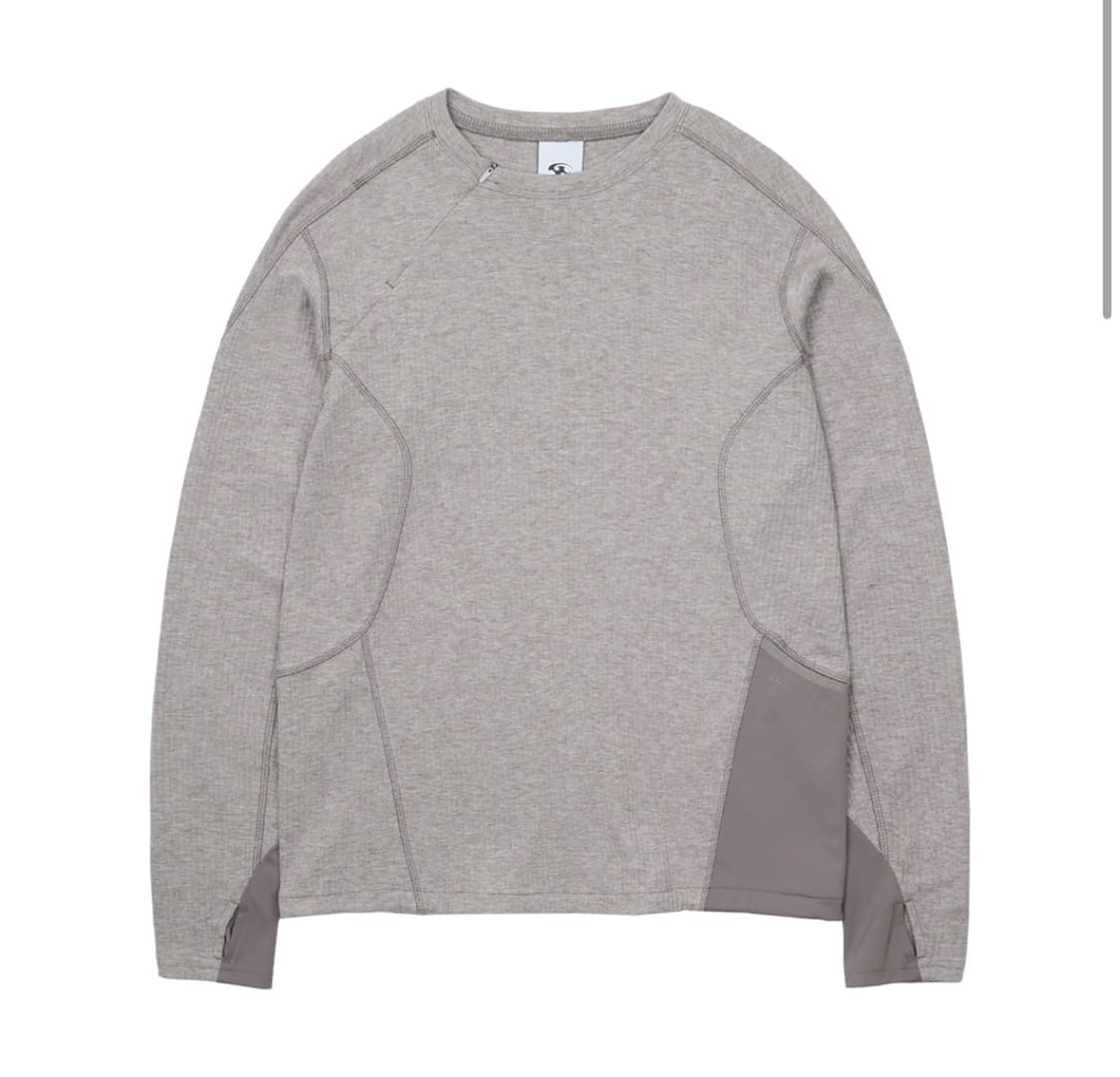 산산기어 리브드 롱슬리브 애쉬 핑크 상품이미지1